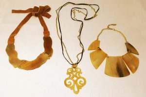 アクリル＆べっ甲 ネックレス